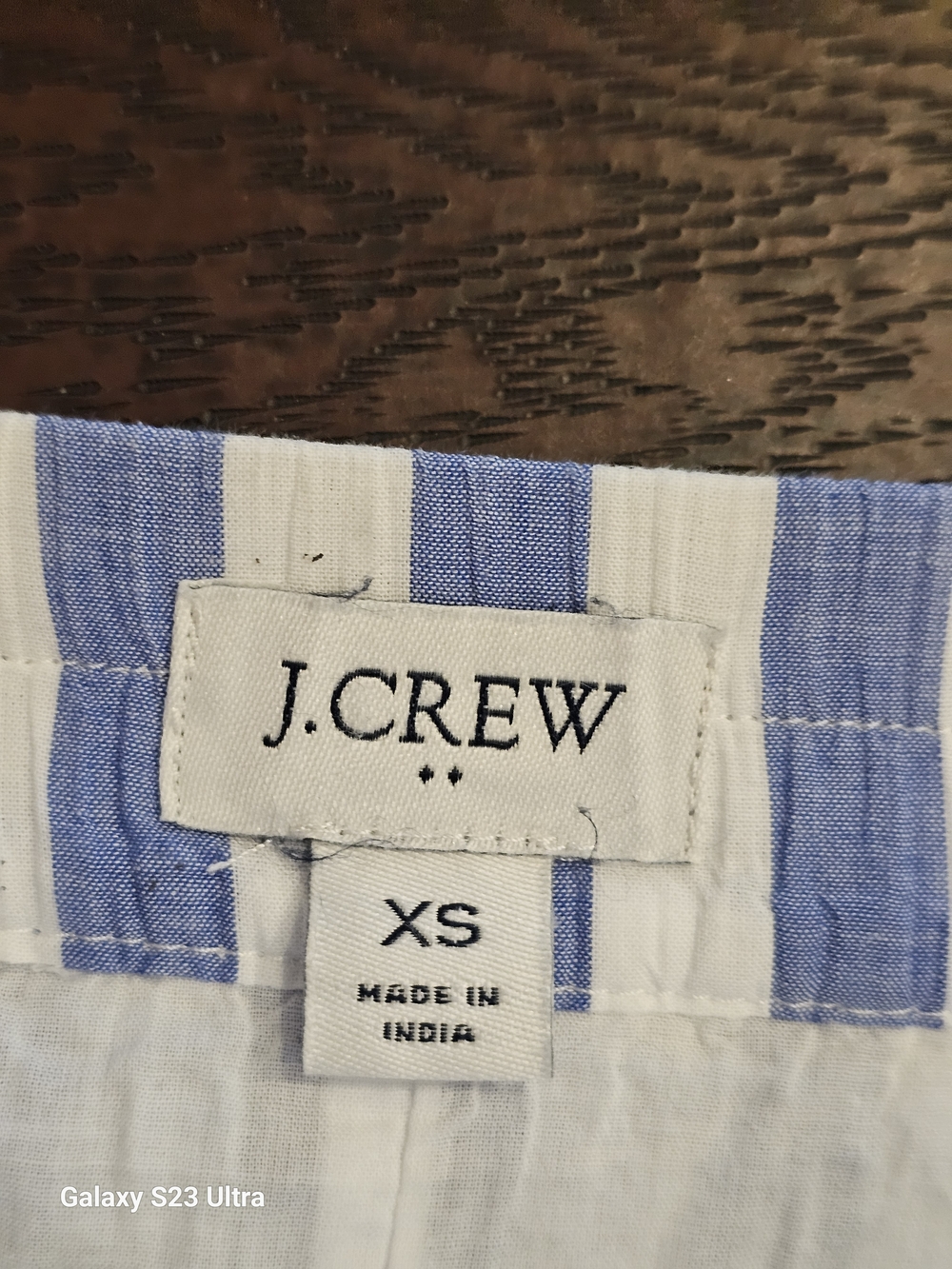 J. Crew Blue and White Striped Tiered Midi Skirt - Picture 4 of 7